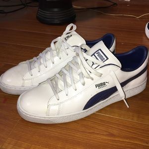 Puma Basket White patent leather size 11 1/2 men
